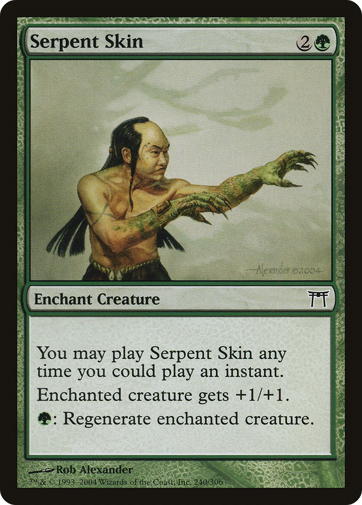 Serpent Skin (CHK-240) - Champions of Kamigawa Foil - Premium MTG Single from Wizards of the Coast - Just $0.95! Shop now at Game Crave Tournament Store