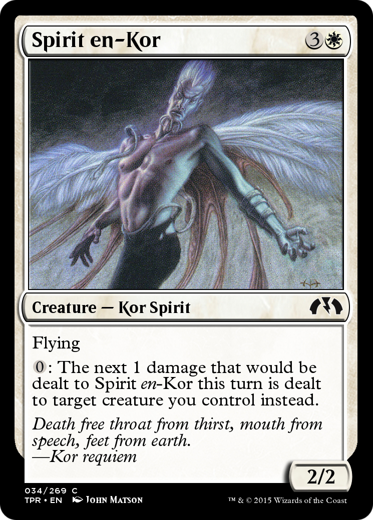 Spirit en-Kor (TPR-034) - Tempest Remastered - Premium MTG Single from Wizards of the Coast - Just $0! Shop now at Game Crave Tournament Store