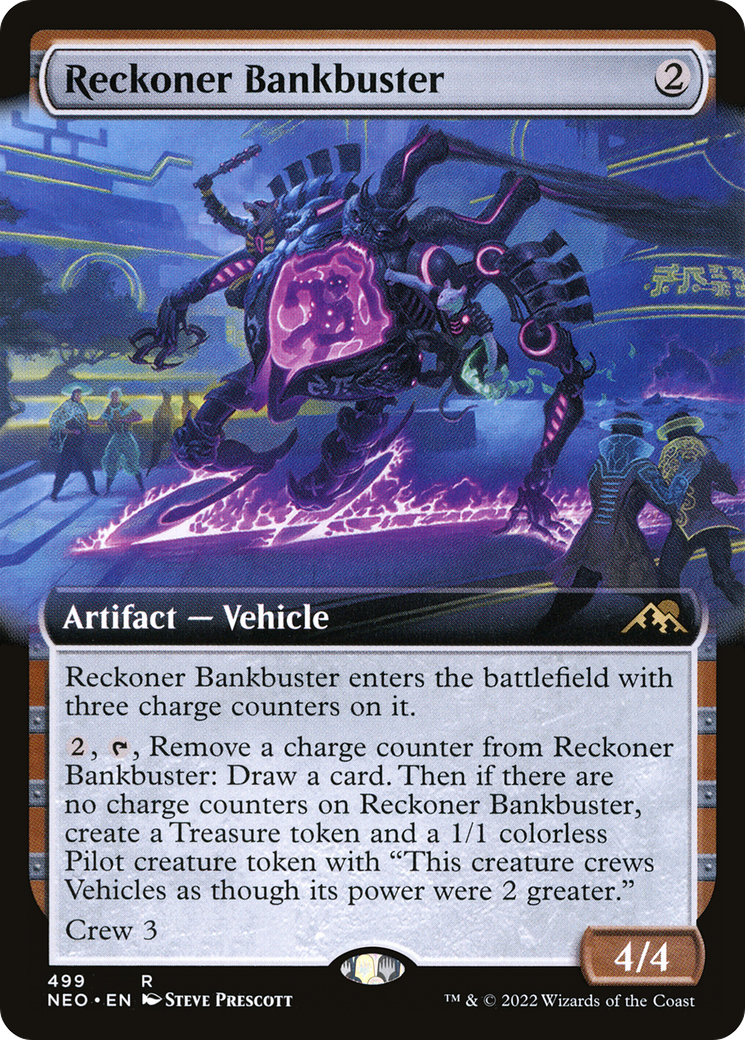Reckoner Bankbuster (NEO-499) - Kamigawa: Neon Dynasty: (Extended Art) - Premium MTG Single from Wizards of the Coast - Just $0.30! Shop now at Game Crave Tournament Store