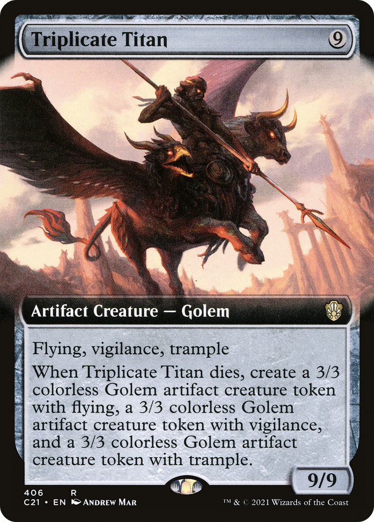 Triplicate Titan (C21-406) - Commander 2021: (Extended Art) - Premium MTG Single from Wizards of the Coast - Just $5.01! Shop now at Game Crave Tournament Store