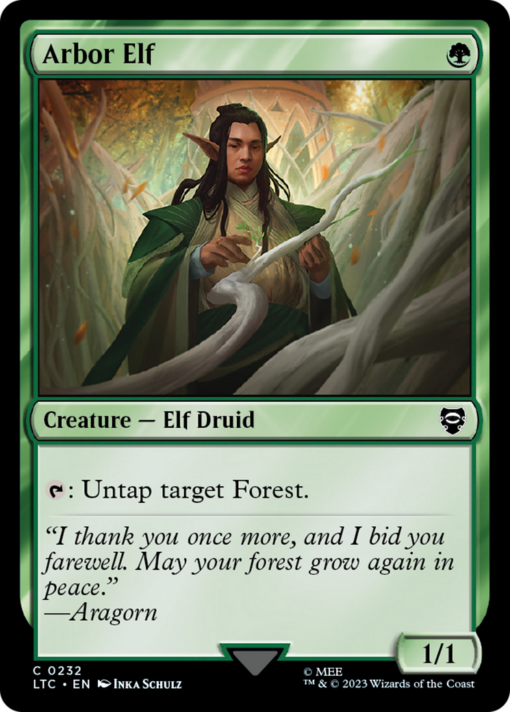 Arbor Elf (LTC-232) - Tales of Middle-earth Commander - Premium MTG Single from Wizards of the Coast - Just $0.08! Shop now at Game Crave Tournament Store