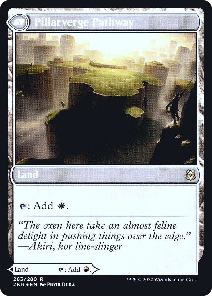 Needleverge Pathway // Pillarverge Pathway (PZNR-263S) - Zendikar Rising Promos Foil - Premium MTG Single from Wizards of the Coast - Just $1.40! Shop now at Game Crave Tournament Store