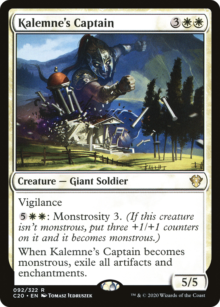 Kalemne's Captain (C20-092) - Commander 2020 - Premium MTG Single from Wizards of the Coast - Just $0.08! Shop now at Game Crave Tournament Store