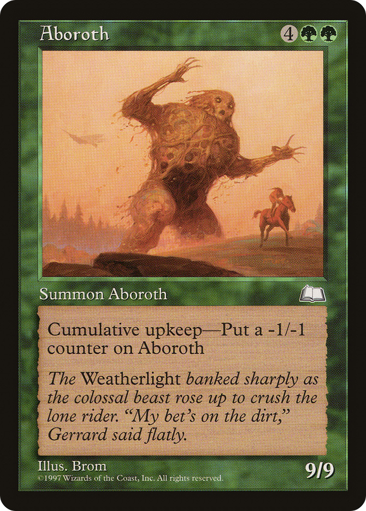 Aboroth (WTH-117) - Weatherlight - Premium MTG Single from Wizards of the Coast - Just $0.56! Shop now at Game Crave Tournament Store