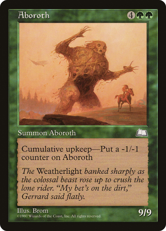 Aboroth (WTH-117) - Weatherlight - Premium MTG Single from Wizards of the Coast - Just $0.56! Shop now at Game Crave Tournament Store