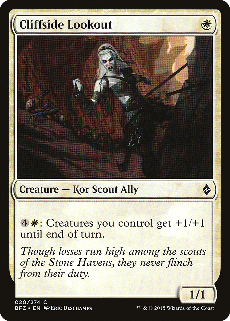 Cliffside Lookout (BFZ-020) - Battle for Zendikar Foil - Premium MTG Single from Wizards of the Coast - Just $0.08! Shop now at Game Crave Tournament Store