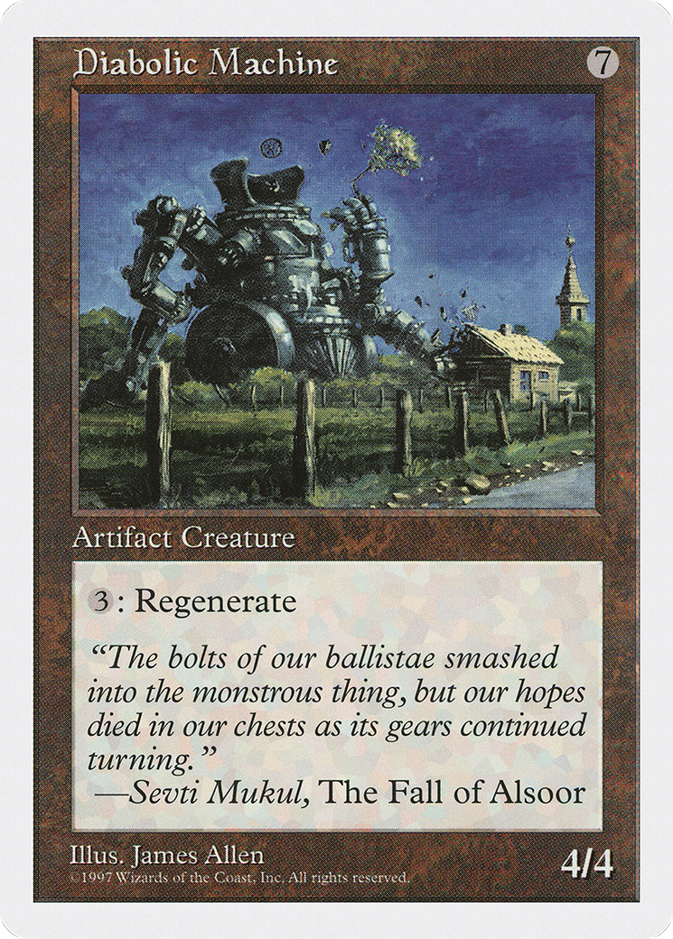 Diabolic Machine (5ED-363) - Fifth Edition - Premium MTG Single from Wizards of the Coast - Just $0.08! Shop now at Game Crave Tournament Store