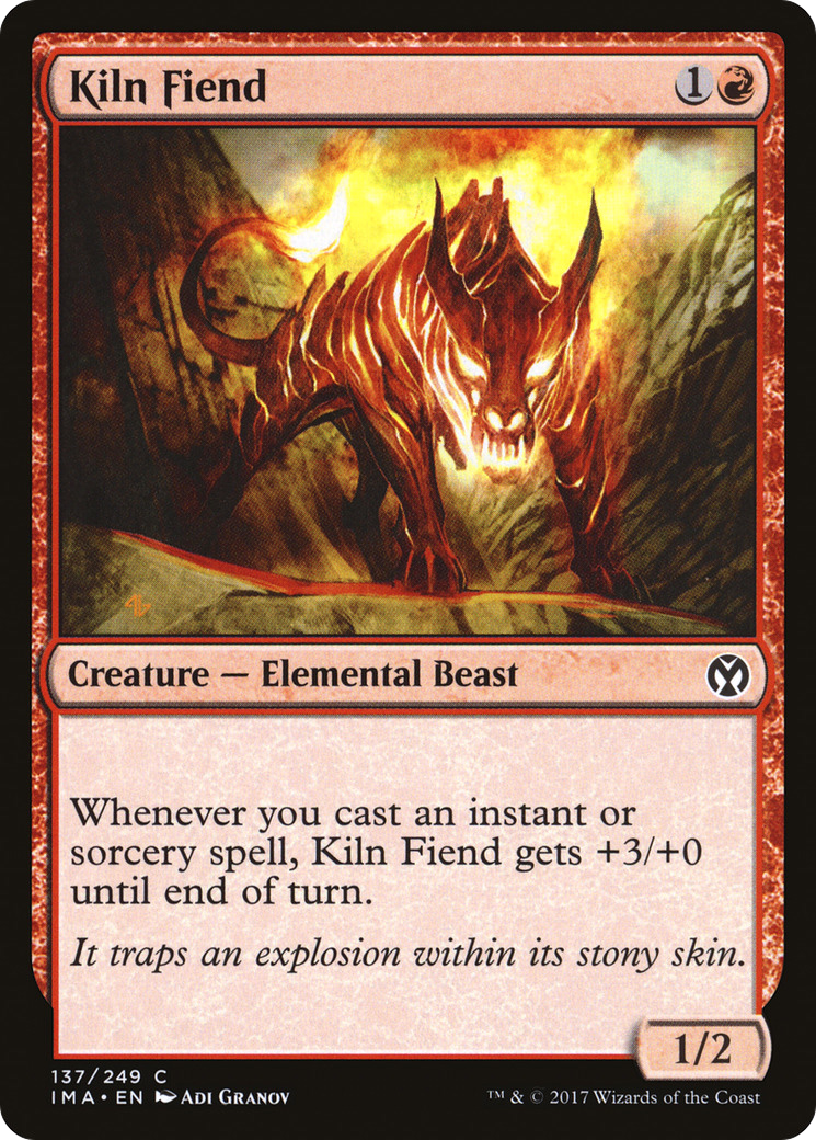 Kiln Fiend (IMA-137) - Iconic Masters - Premium MTG Single from Wizards of the Coast - Just $0.08! Shop now at Game Crave Tournament Store