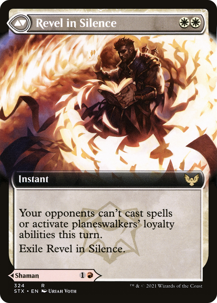Flamescroll Celebrant // Revel in Silence (STX-324) - Strixhaven: School of Mages: (Extended Art) Foil - Premium MTG Single from Wizards of the Coast - Just $0.20! Shop now at Game Crave Tournament Store