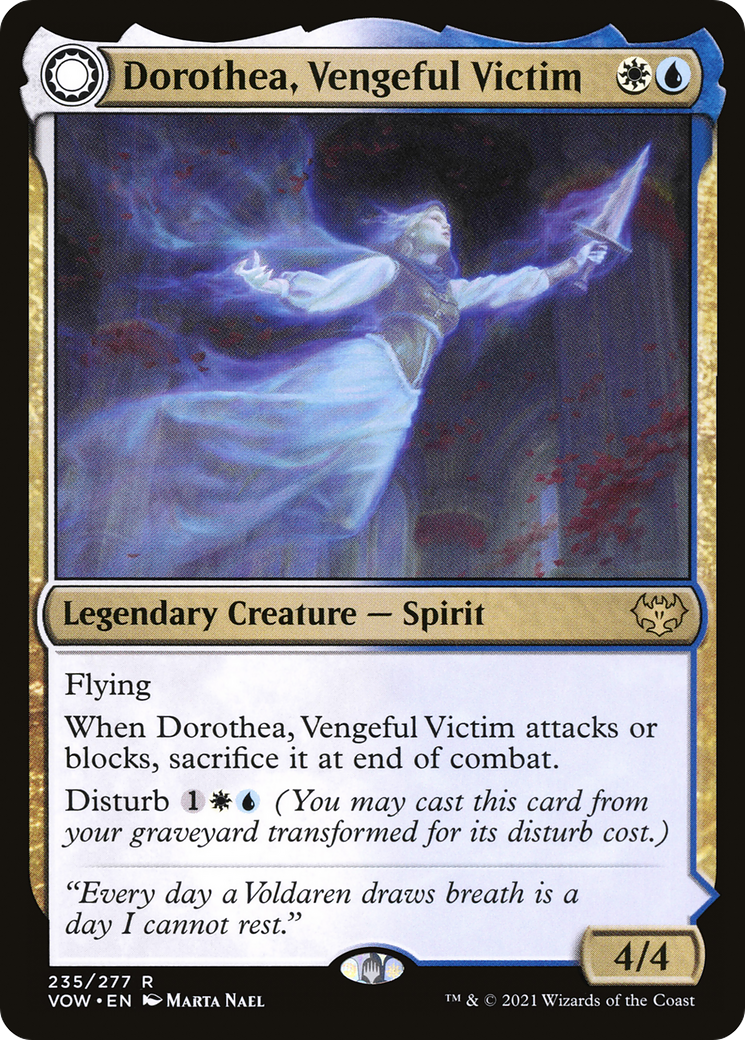 Dorothea, Vengeful Victim // Dorothea's Retribution (VOW-235) - Innistrad: Crimson Vow: (Double Faced Transform) - Premium MTG Single from Wizards of the Coast - Just $0.08! Shop now at Game Crave Tournament Store