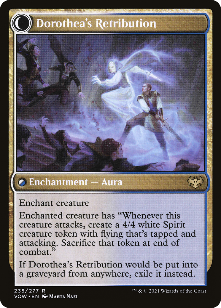 Dorothea, Vengeful Victim // Dorothea's Retribution (VOW-235) - Innistrad: Crimson Vow: (Double Faced Transform) Foil - Premium MTG Single from Wizards of the Coast - Just $0.08! Shop now at Game Crave Tournament Store