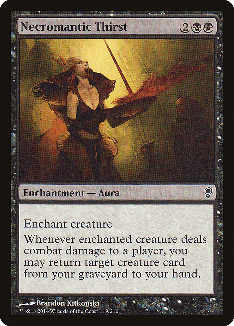 Necromantic Thirst (CNS-119) - Conspiracy Foil - Premium MTG Single from Wizards of the Coast - Just $0.08! Shop now at Game Crave Tournament Store