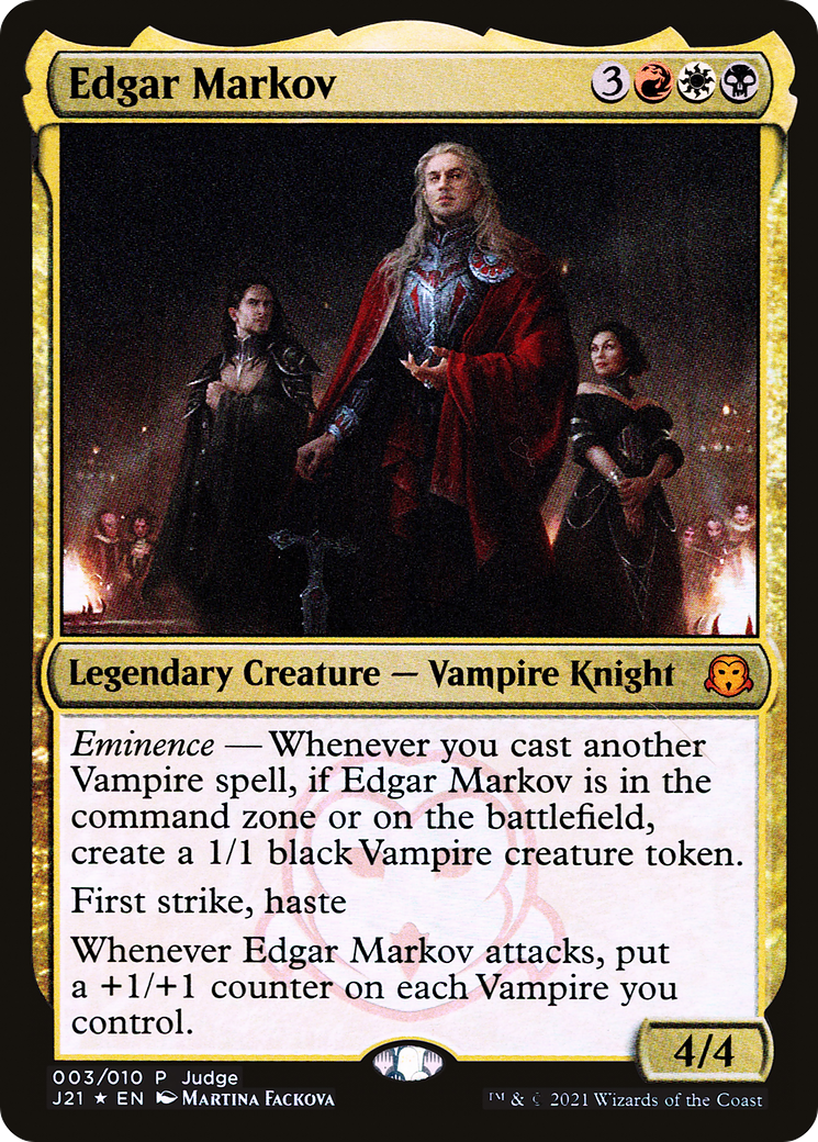 Edgar Markov (PJ21-003) - Judge Gift Cards 2021 Foil - Premium MTG Single from Wizards of the Coast - Just $45.11! Shop now at Game Crave Tournament Store