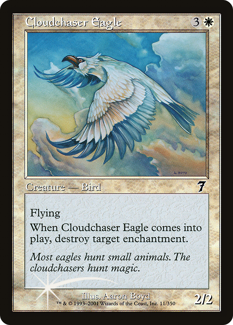 Cloudchaser Eagle (7ED-11★) - Seventh Edition Foil - Premium MTG Single from Wizards of the Coast - Just $3.15! Shop now at Game Crave Tournament Store