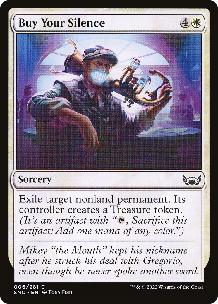 Buy Your Silence (SNC-006) - Streets of New Capenna - Premium MTG Single from Wizards of the Coast - Just $0.08! Shop now at Game Crave Tournament Store