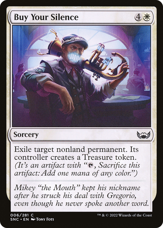 Buy Your Silence (SNC-006) - Streets of New Capenna - Premium MTG Single from Wizards of the Coast - Just $0.08! Shop now at Game Crave Tournament Store