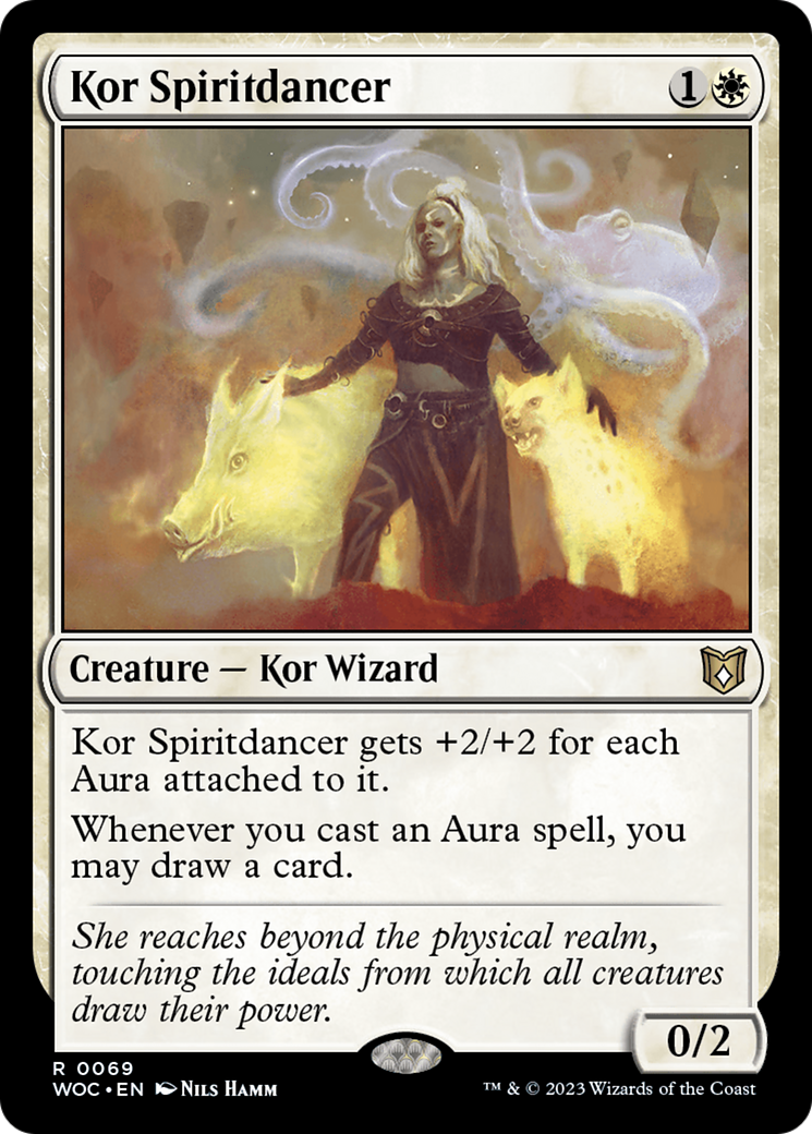 Kor Spiritdancer (WOC-069) - Wilds of Eldraine Commander - Premium MTG Single from Wizards of the Coast - Just $0.53! Shop now at Game Crave Tournament Store