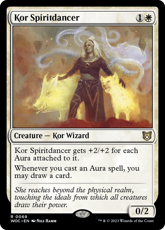 Kor Spiritdancer (WOC-069) - Wilds of Eldraine Commander - Premium MTG Single from Wizards of the Coast - Just $0.53! Shop now at Game Crave Tournament Store