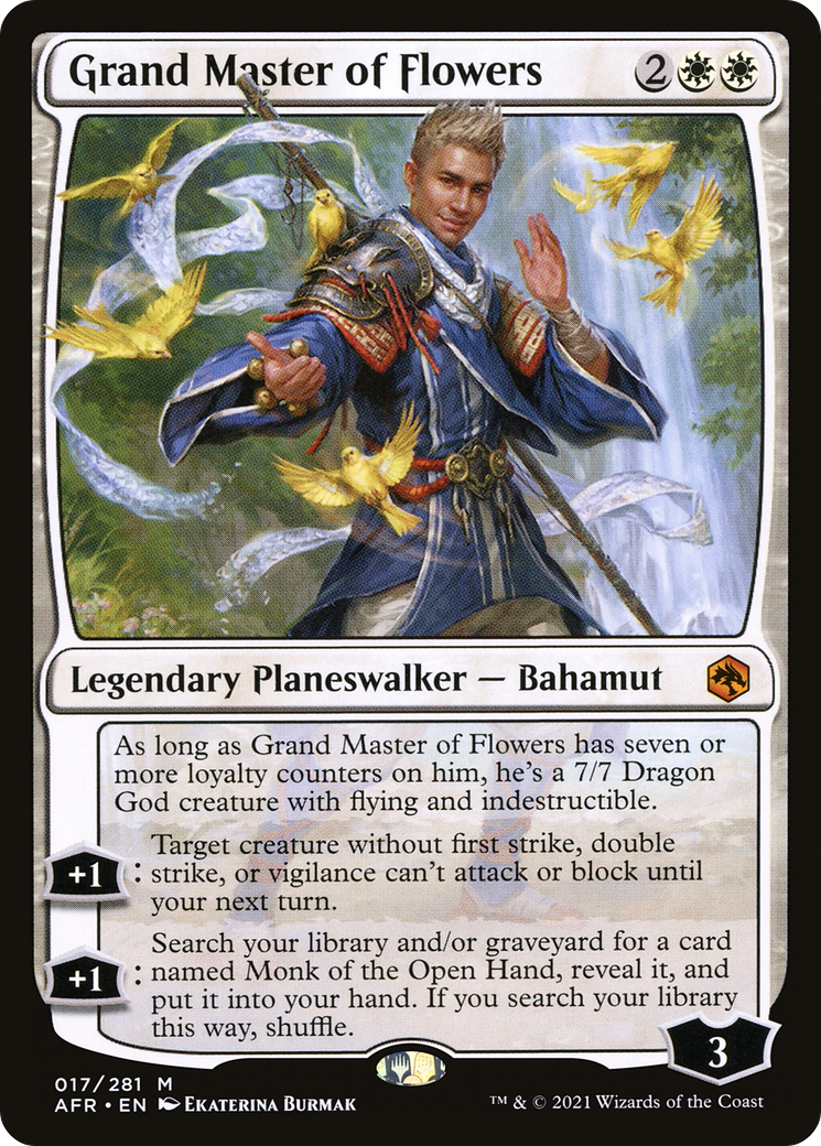 Grand Master of Flowers (AFR-017) - Adventures in the Forgotten Realms - Premium MTG Single from Wizards of the Coast - Just $0.32! Shop now at Game Crave Tournament Store