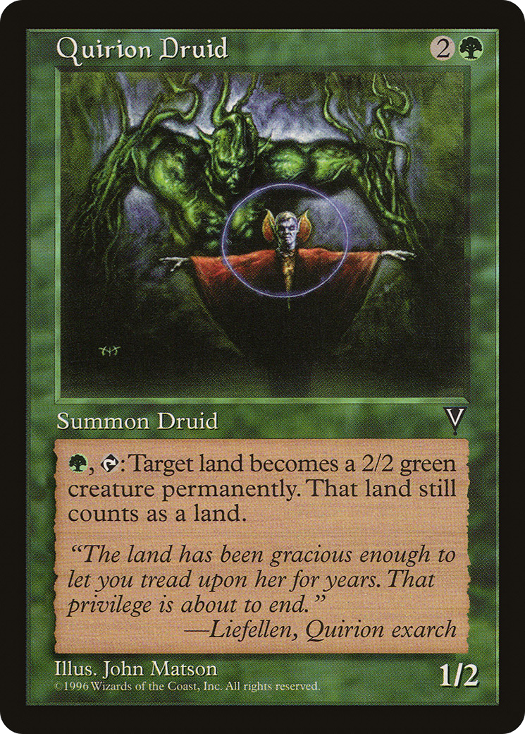 Quirion Druid (VIS-116) - Visions - Premium MTG Single from Wizards of the Coast - Just $1.41! Shop now at Game Crave Tournament Store