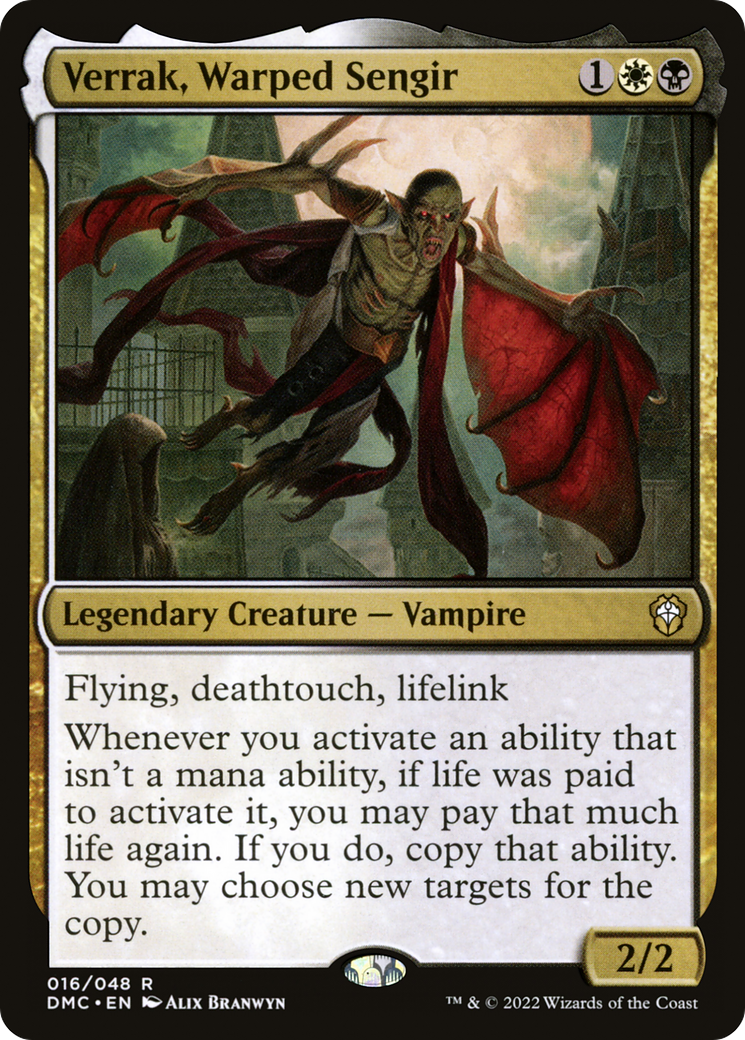 Verrak, Warped Sengir (DMC-016) - Dominaria United Commander - Premium MTG Single from Wizards of the Coast - Just $0.15! Shop now at Game Crave Tournament Store
