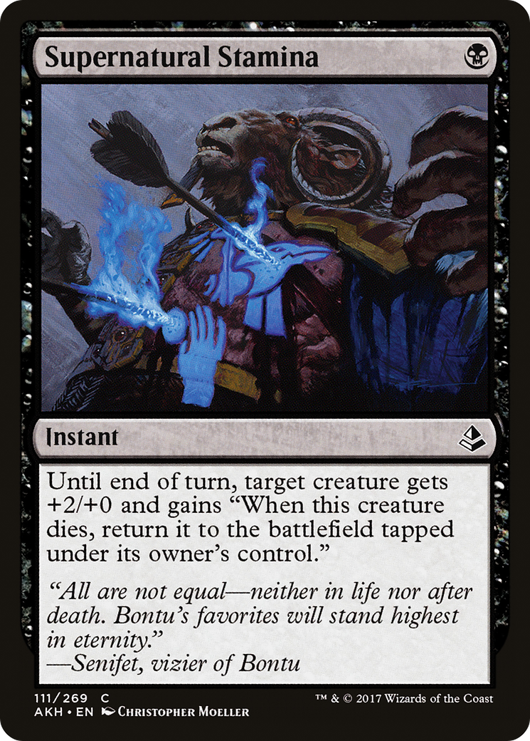 Supernatural Stamina (AKH-111) - Amonkhet - Premium MTG Single from Wizards of the Coast - Just $0.08! Shop now at Game Crave Tournament Store