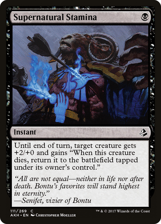 Supernatural Stamina (AKH-111) - Amonkhet - Premium MTG Single from Wizards of the Coast - Just $0.08! Shop now at Game Crave Tournament Store