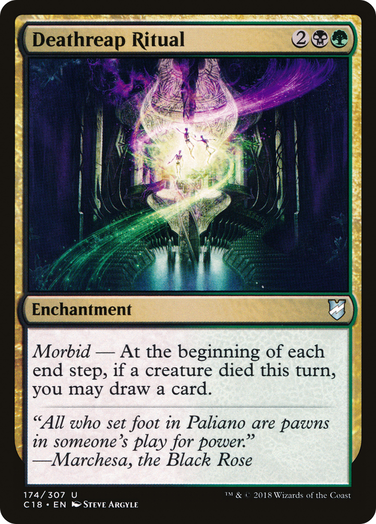 Deathreap Ritual (C18-174) - Commander 2018 - Premium MTG Single from Wizards of the Coast - Just $0.10! Shop now at Game Crave Tournament Store