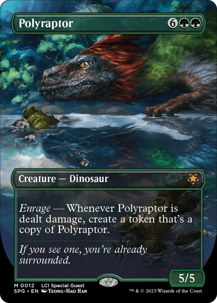 Polyraptor (SPG-012) - Special Guests (Borderless) - Premium MTG Single from Wizards of the Coast - Just $3.93! Shop now at Game Crave Tournament Store