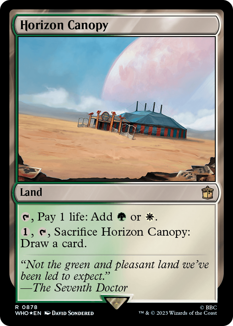 Horizon Canopy (WHO-878) - Doctor Who Foil - Premium MTG Single from Wizards of the Coast - Just $0.64! Shop now at Game Crave Tournament Store