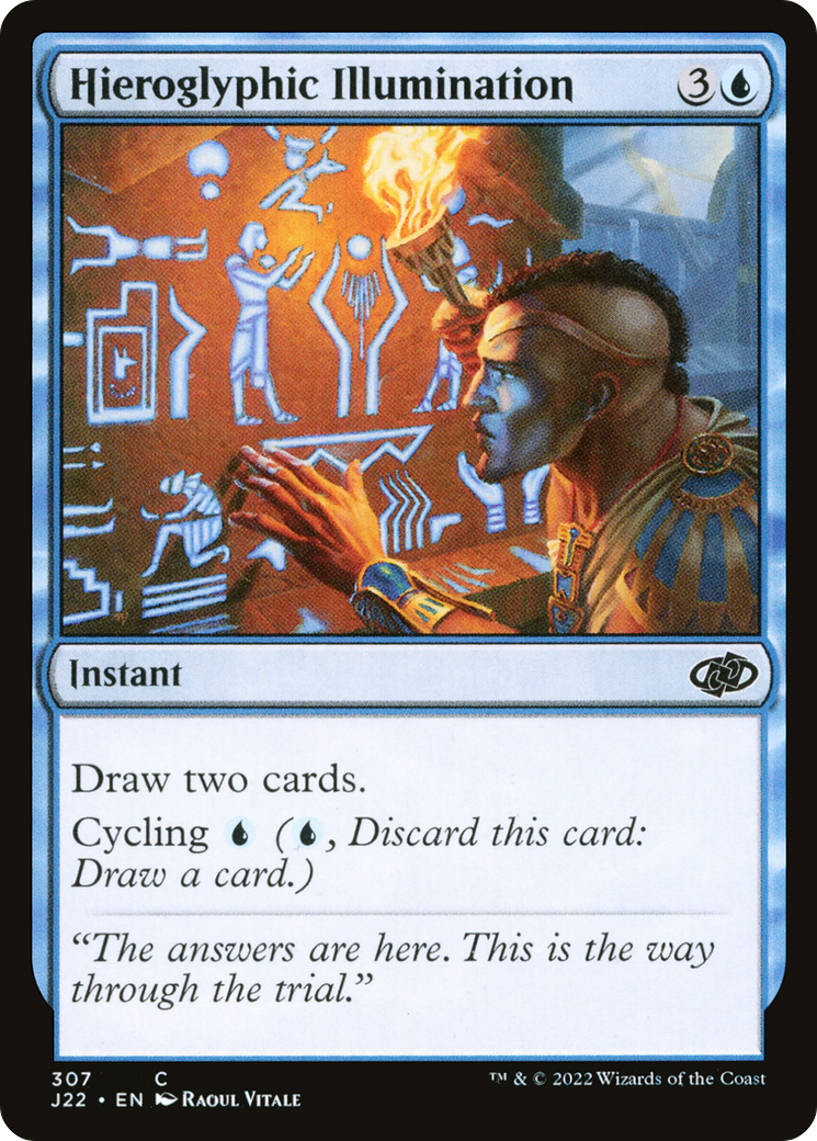 Hieroglyphic Illumination (J22-307) - Jumpstart 2022 - Premium MTG Single from Wizards of the Coast - Just $0.08! Shop now at Game Crave Tournament Store
