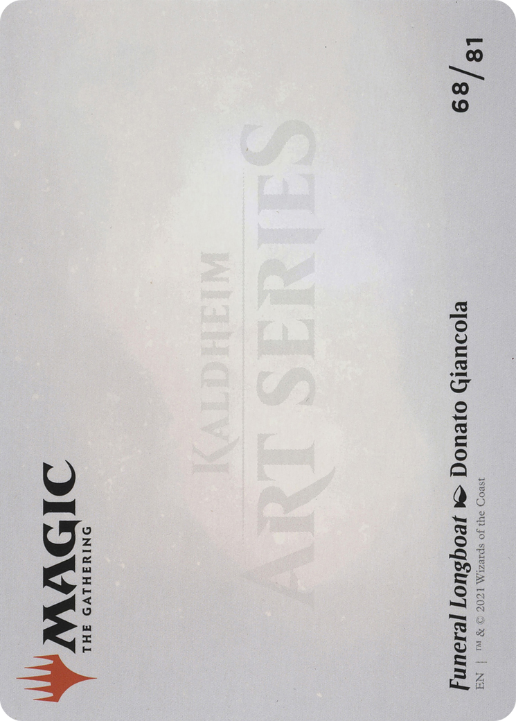 Funeral Longboat // Funeral Longboat (AKHM-068) - Kaldheim Art Series (Borderless) Foil - Premium MTG Single from Wizards of the Coast - Just $0! Shop now at Game Crave Tournament Store