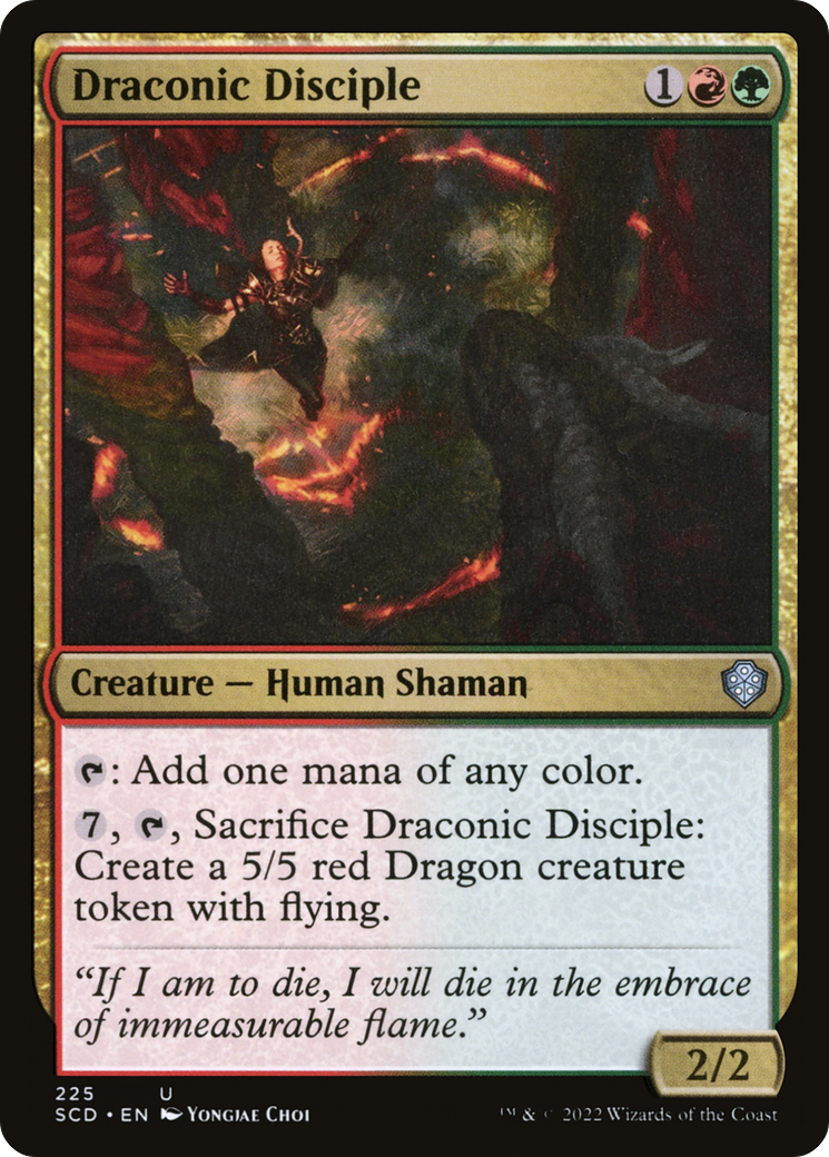 Draconic Disciple (SCD-225) - Starter Commander Decks - Premium MTG Single from Wizards of the Coast - Just $0.08! Shop now at Game Crave Tournament Store
