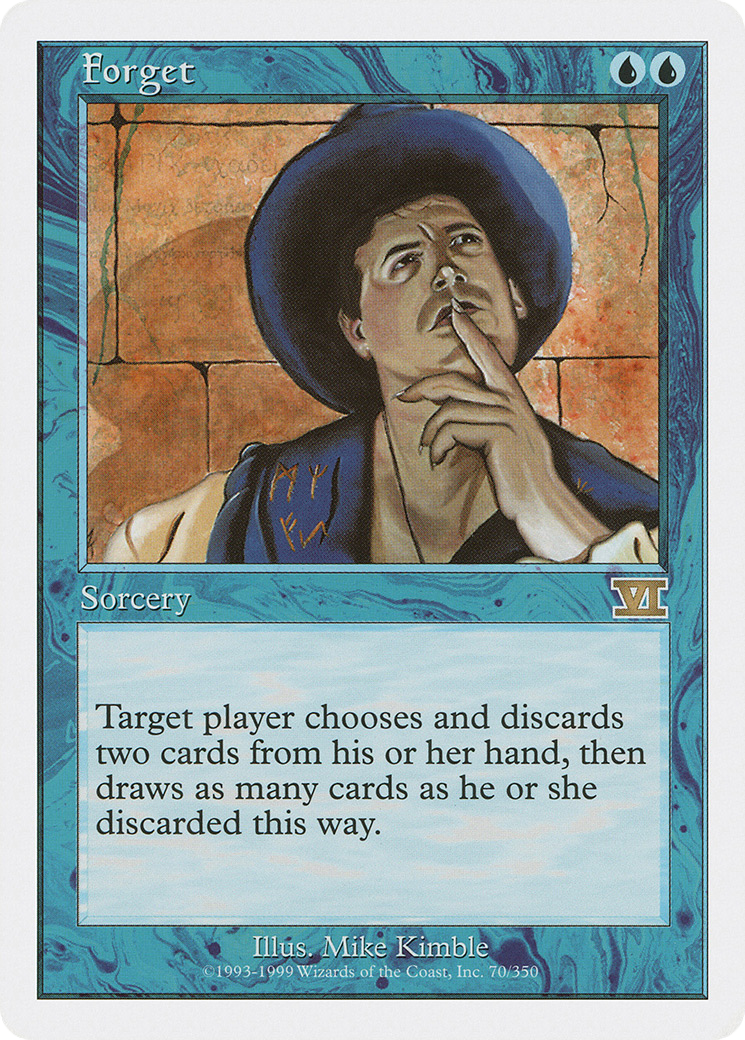 Forget (6ED-070) - Classic Sixth Edition - Premium MTG Single from Wizards of the Coast - Just $0.08! Shop now at Game Crave Tournament Store