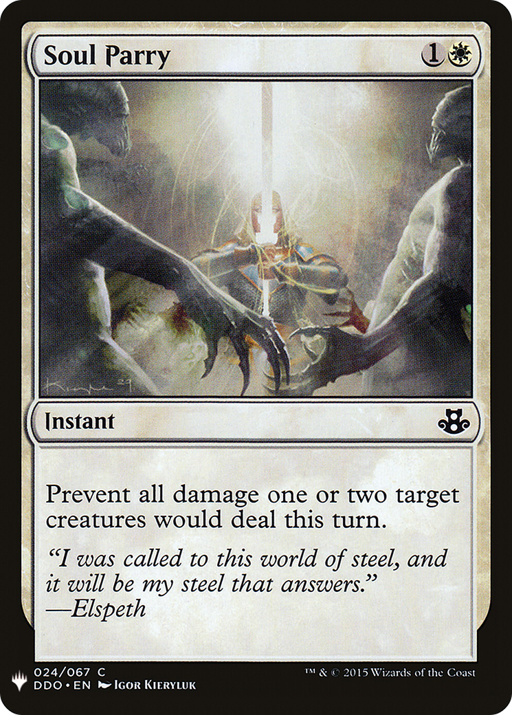 Soul Parry (MB1-238) - Mystery Booster - Premium MTG Single from Wizards of the Coast - Just $0.08! Shop now at Game Crave Tournament Store