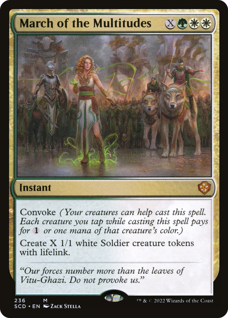March of the Multitudes (SCD-236) - Starter Commander Decks - Premium MTG Single from Wizards of the Coast - Just $0.14! Shop now at Game Crave Tournament Store