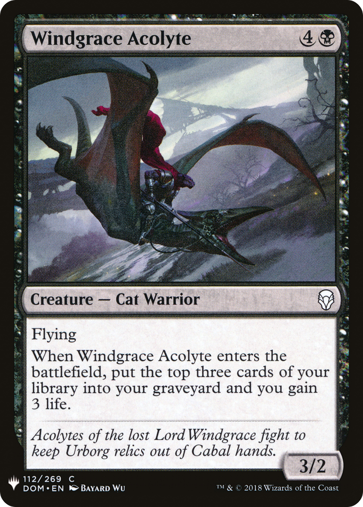 Windgrace Acolyte (MB1-827) - Mystery Booster - Premium MTG Single from Wizards of the Coast - Just $0.08! Shop now at Game Crave Tournament Store
