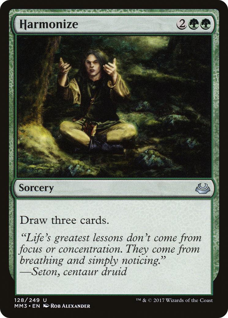 Harmonize (MM3-128) - Modern Masters 2017 Foil - Premium MTG Single from Wizards of the Coast - Just $0.17! Shop now at Game Crave Tournament Store