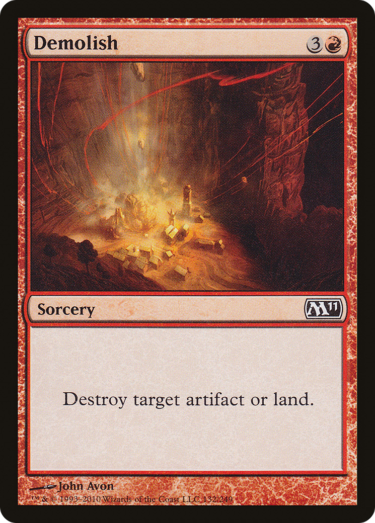 Demolish (M11-132) - Magic 2011 - Premium MTG Single from Wizards of the Coast - Just $0.08! Shop now at Game Crave Tournament Store