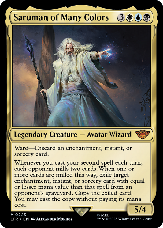 Saruman of Many Colors (LTR-223) - The Lord of the Rings: Tales of Middle-earth - Premium MTG Single from Wizards of the Coast - Just $0.12! Shop now at Game Crave Tournament Store