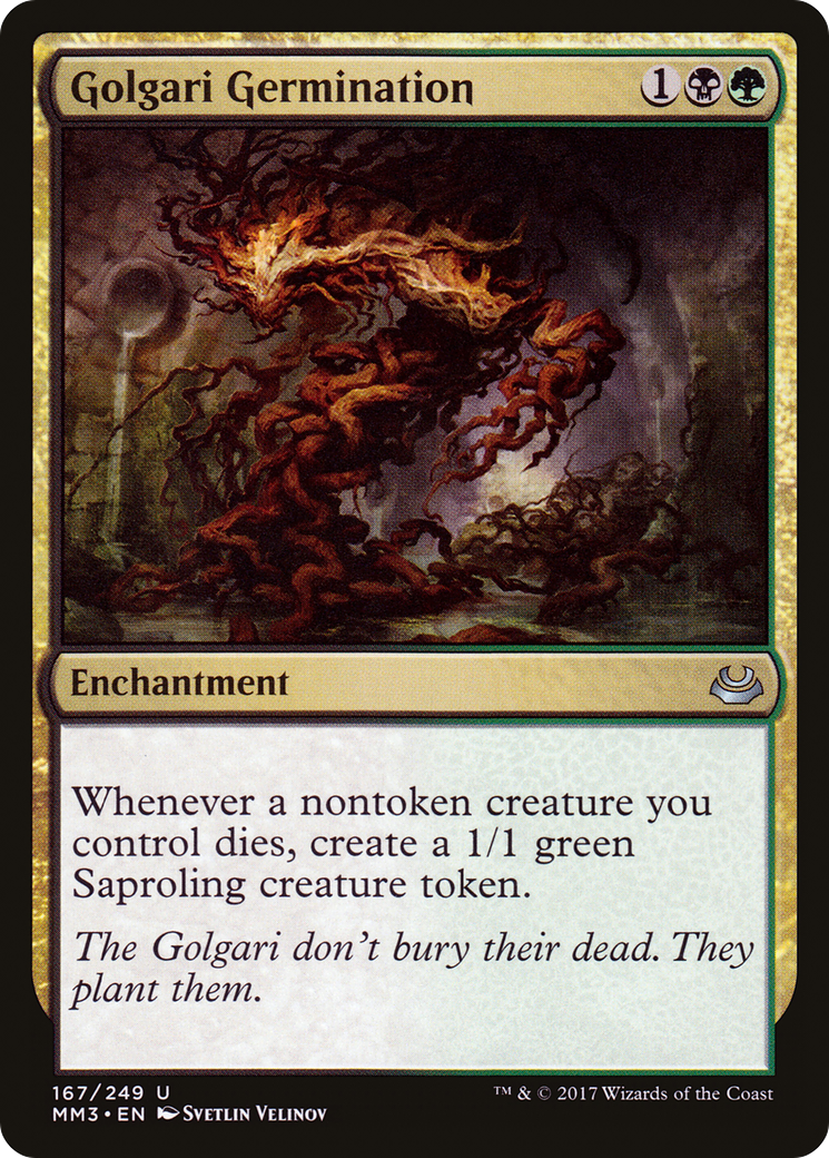 Golgari Germination (MM3-167) - Modern Masters 2017 Foil - Premium MTG Single from Wizards of the Coast - Just $0.30! Shop now at Game Crave Tournament Store