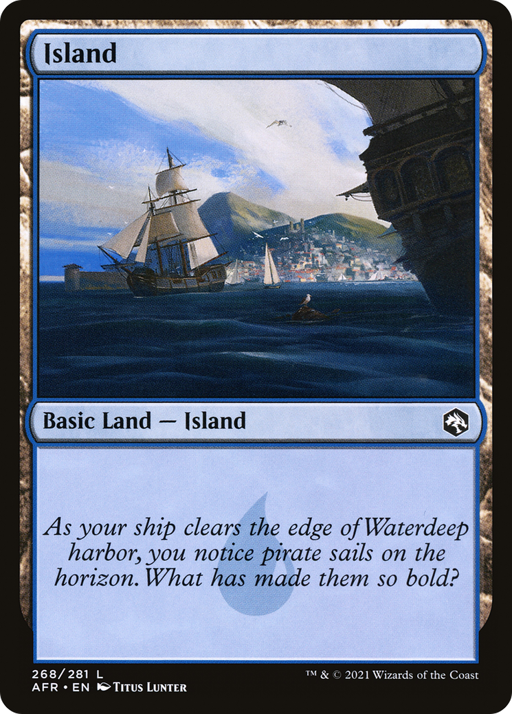Island (AFR-268) - Adventures in the Forgotten Realms Foil - Premium MTG Single from Wizards of the Coast - Just $0.08! Shop now at Game Crave Tournament Store