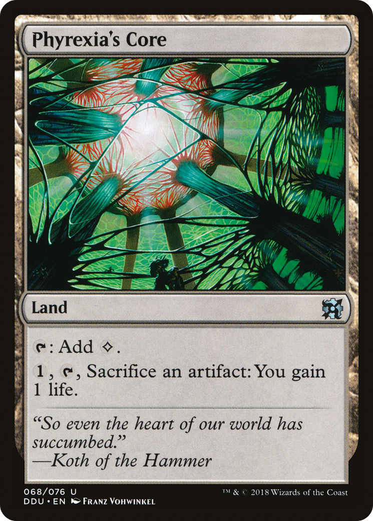Phyrexia's Core (DDU-068) - Duel Decks: Elves vs. Inventors - Premium MTG Single from Wizards of the Coast - Just $0.08! Shop now at Game Crave Tournament Store