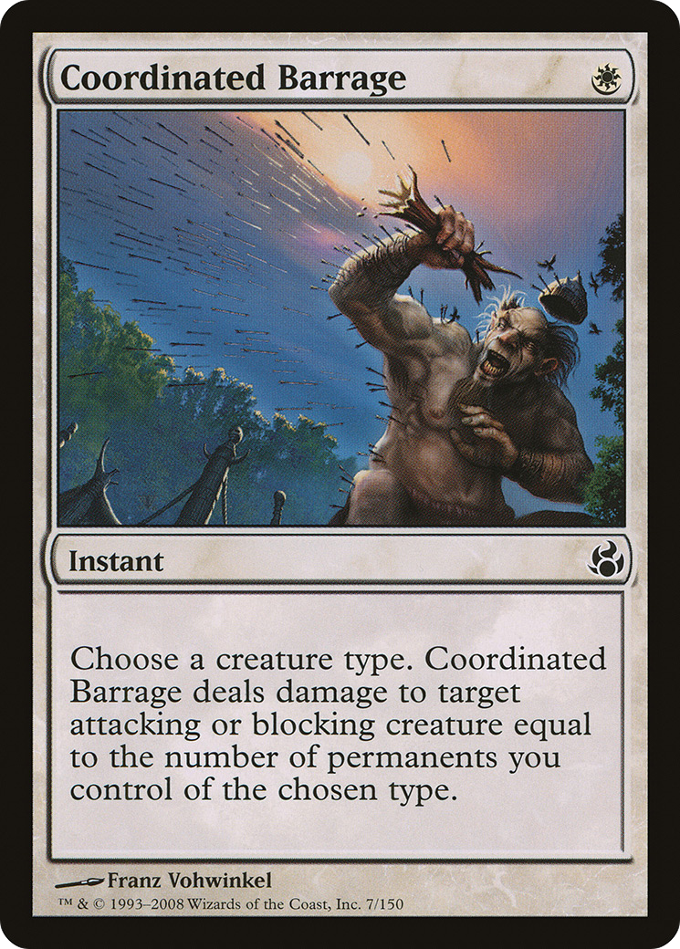 Coordinated Barrage (MOR-007) - Morningtide Foil - Premium MTG Single from Wizards of the Coast - Just $0.22! Shop now at Game Crave Tournament Store