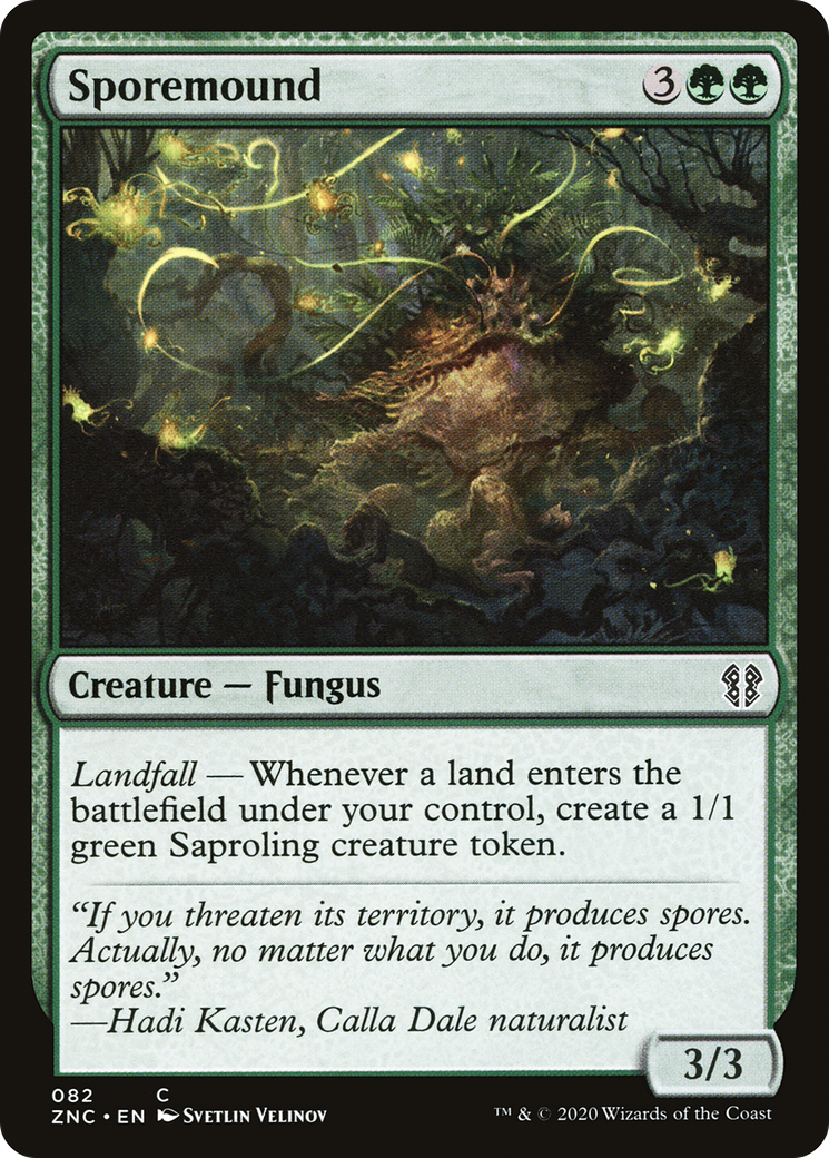 Sporemound (ZNC-082) - Zendikar Rising Commander - Premium MTG Single from Wizards of the Coast - Just $0.08! Shop now at Game Crave Tournament Store