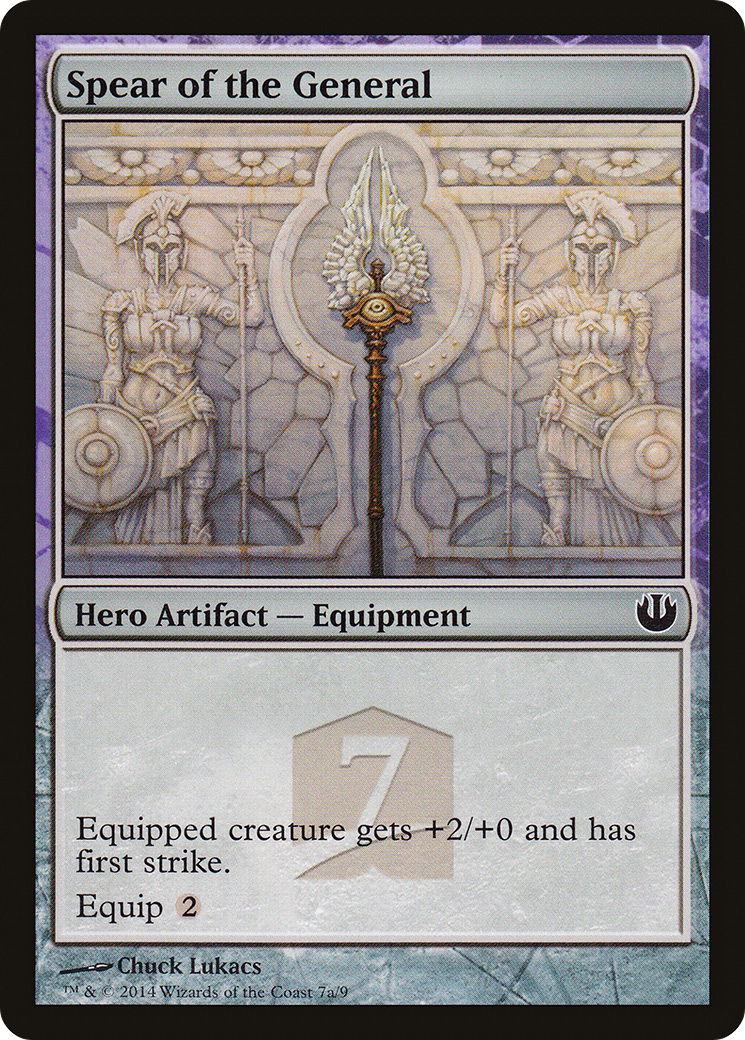 Spear of the General (THP3-07A) - Journey into Nyx Hero's Path - Premium MTG Single from Wizards of the Coast - Just $0.43! Shop now at Game Crave Tournament Store
