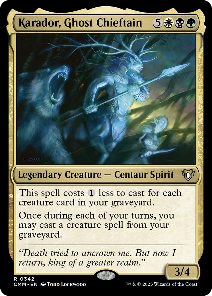 Karador, Ghost Chieftain (CMM-342) - Commander Masters - Premium MTG Single from Wizards of the Coast - Just $0.08! Shop now at Game Crave Tournament Store