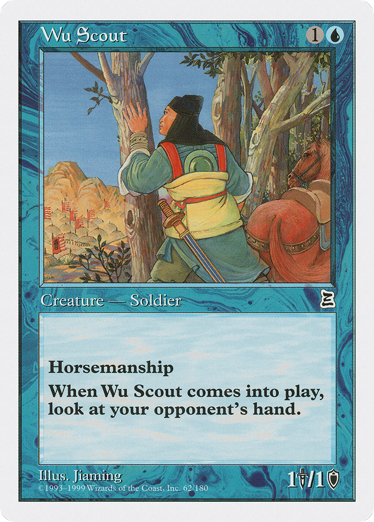 Wu Scout (PTK-062) - Portal Three Kingdoms - Premium MTG Single from Wizards of the Coast - Just $1.25! Shop now at Game Crave Tournament Store