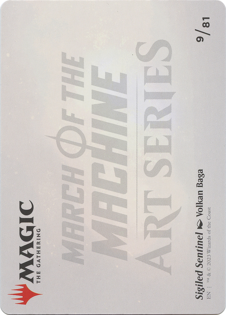 Sigiled Sentinel // Sigiled Sentinel (AMOM-009) - March of the Machine Art Series (Borderless) - Premium MTG Single from Wizards of the Coast - Just $0! Shop now at Game Crave Tournament Store