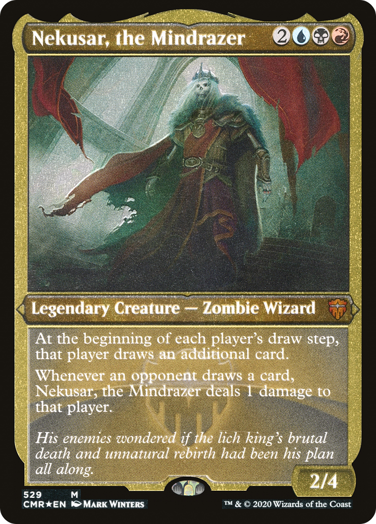 Nekusar, the Mindrazer (CMR-529) - Commander Legends Etched Foil - Premium MTG Single from Wizards of the Coast - Just $1.15! Shop now at Game Crave Tournament Store
